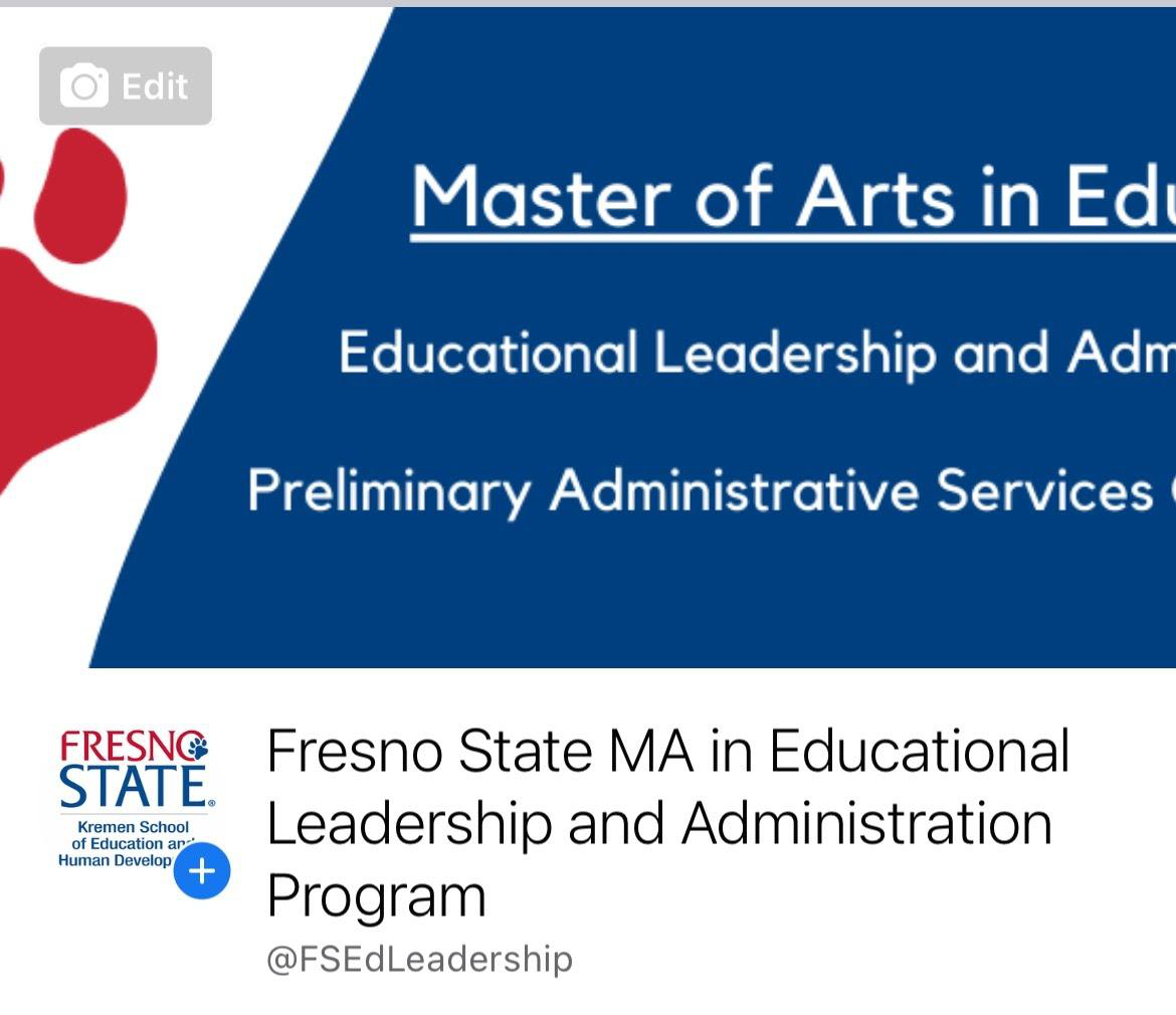 Social media posts promoting the Master of Arts in Educational Leadership and Administration Program
