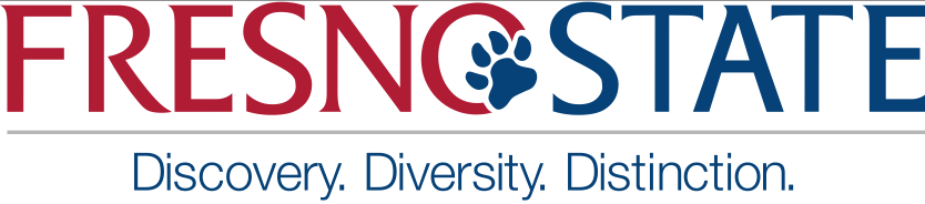 Fresno State logo with Educational Leadership and Administration Program and New Cohort Orientation-Fall 2020 over campus image