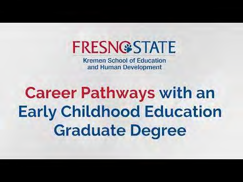 Career pathways with an Early Childhood Education graduate degree slide