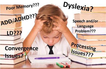 Student struggling with memory and organization