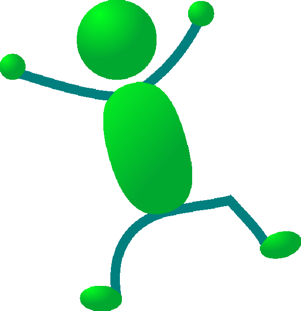 Person exercising as part of a brain break activity