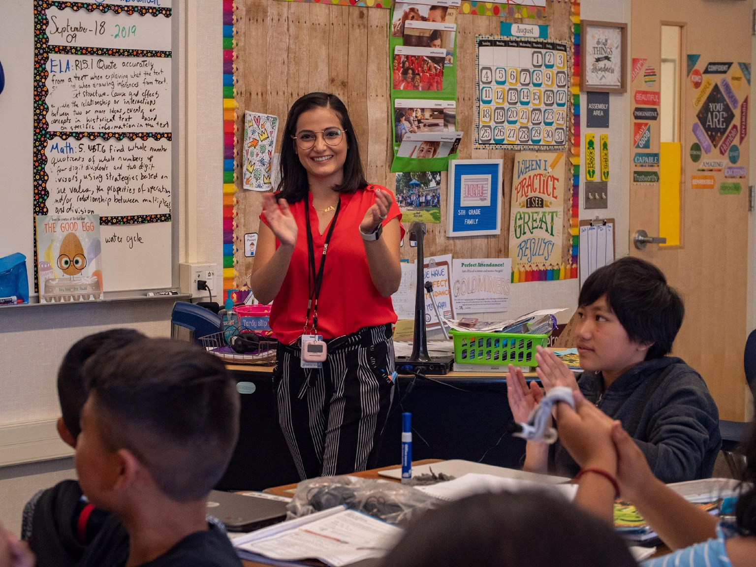 Fresno State teacher recruitment image with why, affordable, district partnerships, student support, and program pillars callouts