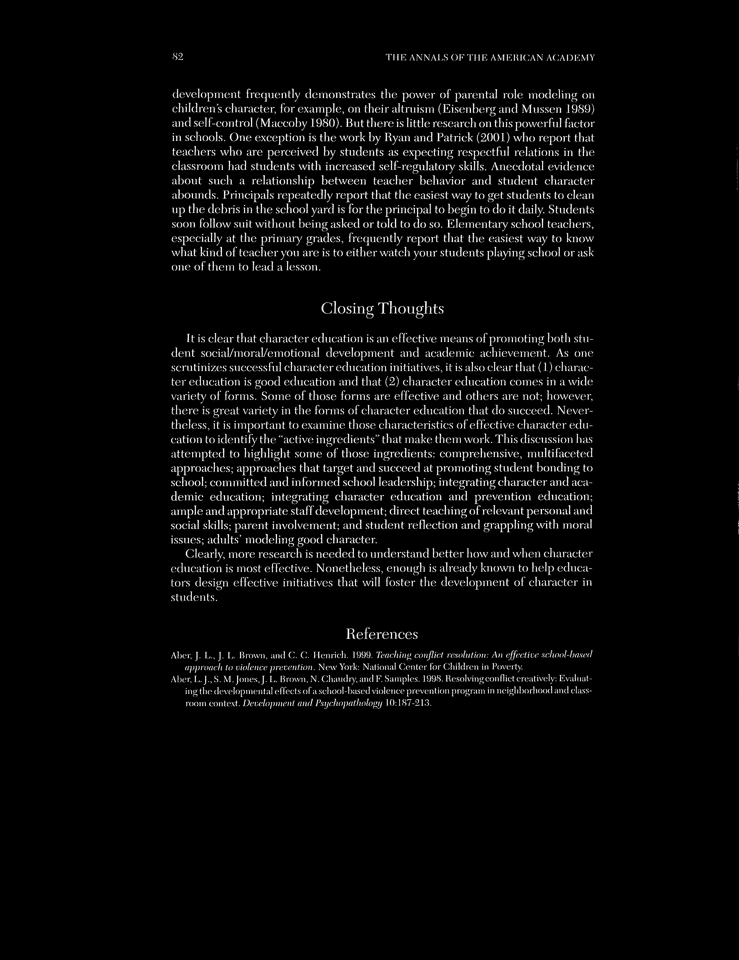 Article text on parent involvement