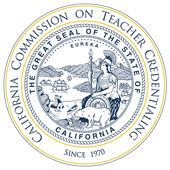 Commission on Teacher Credentialing seal and title page