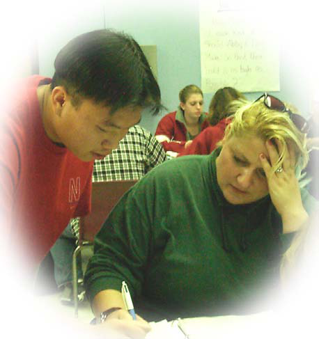 Slide showing website redesign and classroom activities