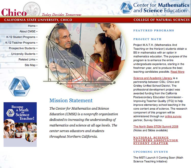 Recruitment poster for becoming a math or science teacher