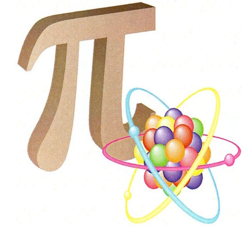 MSTI logo with a pi symbol and atom graphic