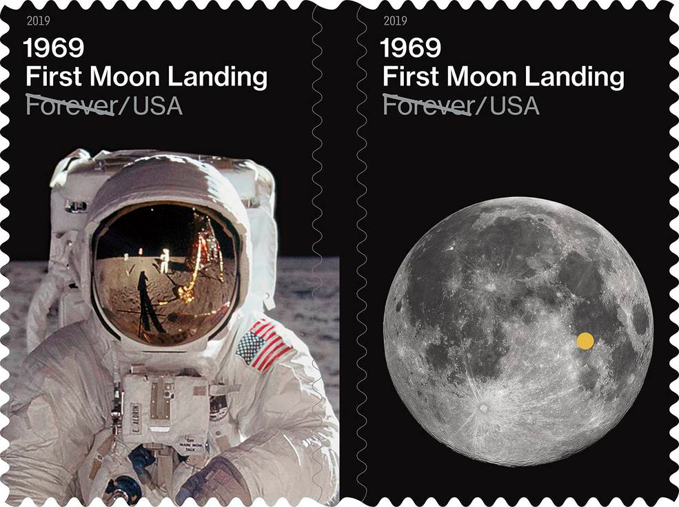 MSTI flyer with astronaut and moon stamps and workshop title for Fall 2019