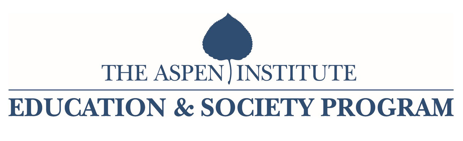 Aspen Institute Education & Society Program title page graphic with the report title and introductory text
