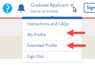 Application dashboard with four quadrants