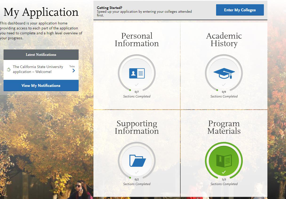 Submit Application page with Submit All and Submit buttons