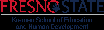 Fresno State Kremen School of Education and Human Development logo