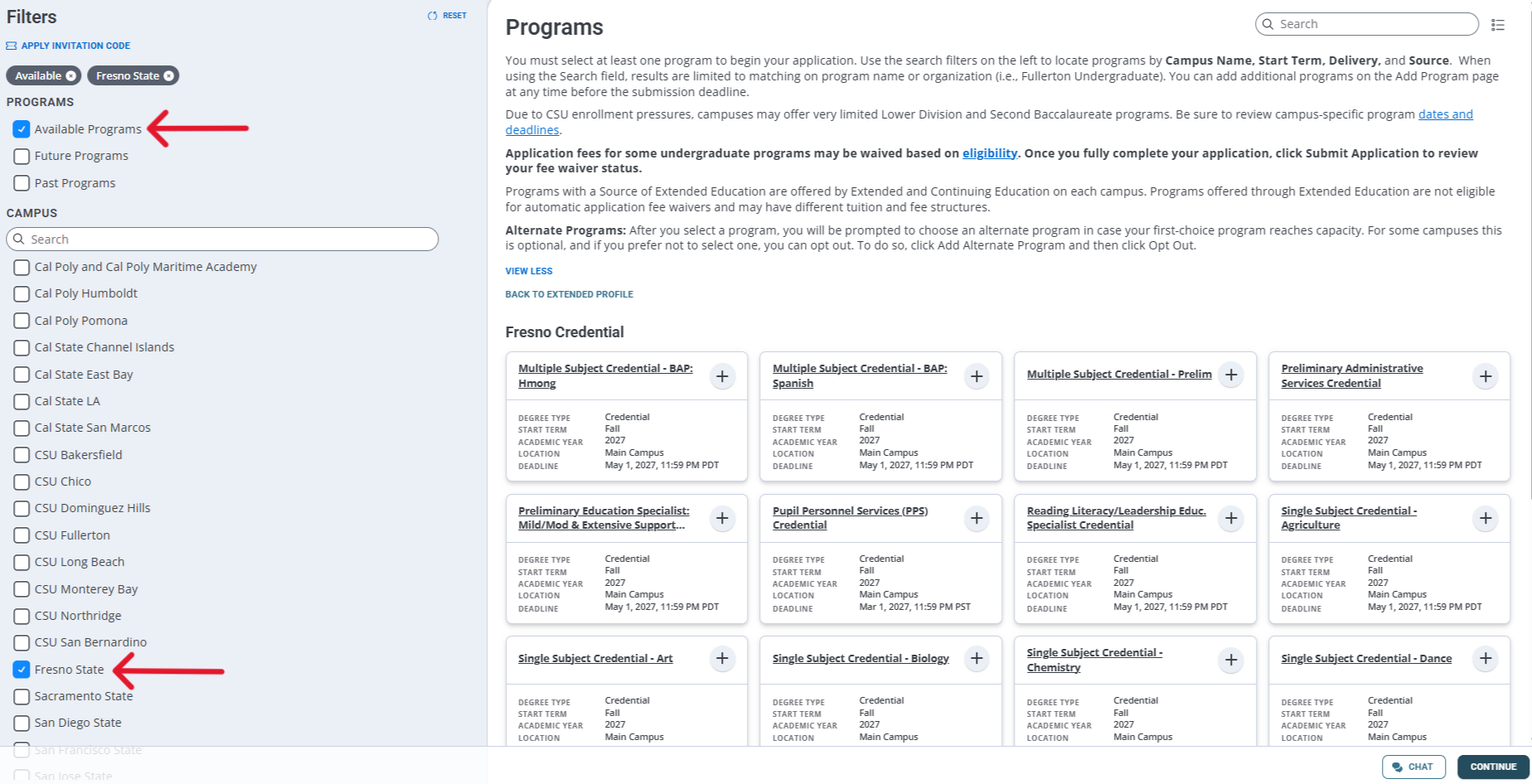 Application Search Filter 
