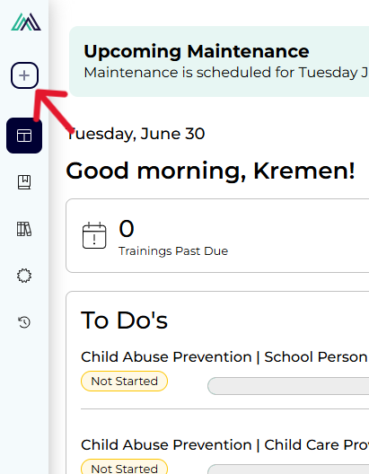 Add A Training Panel