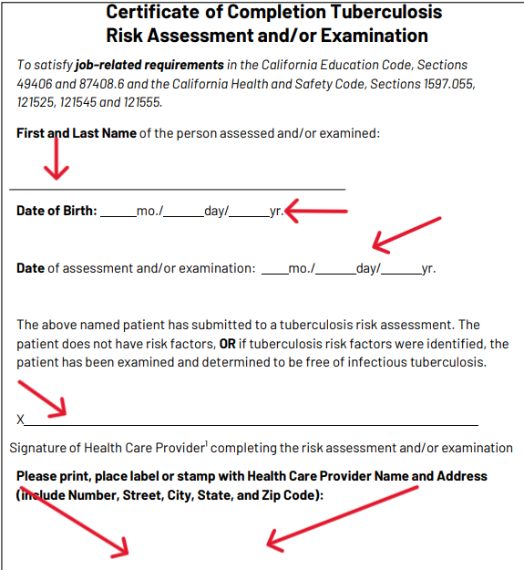 TB Form Page 4